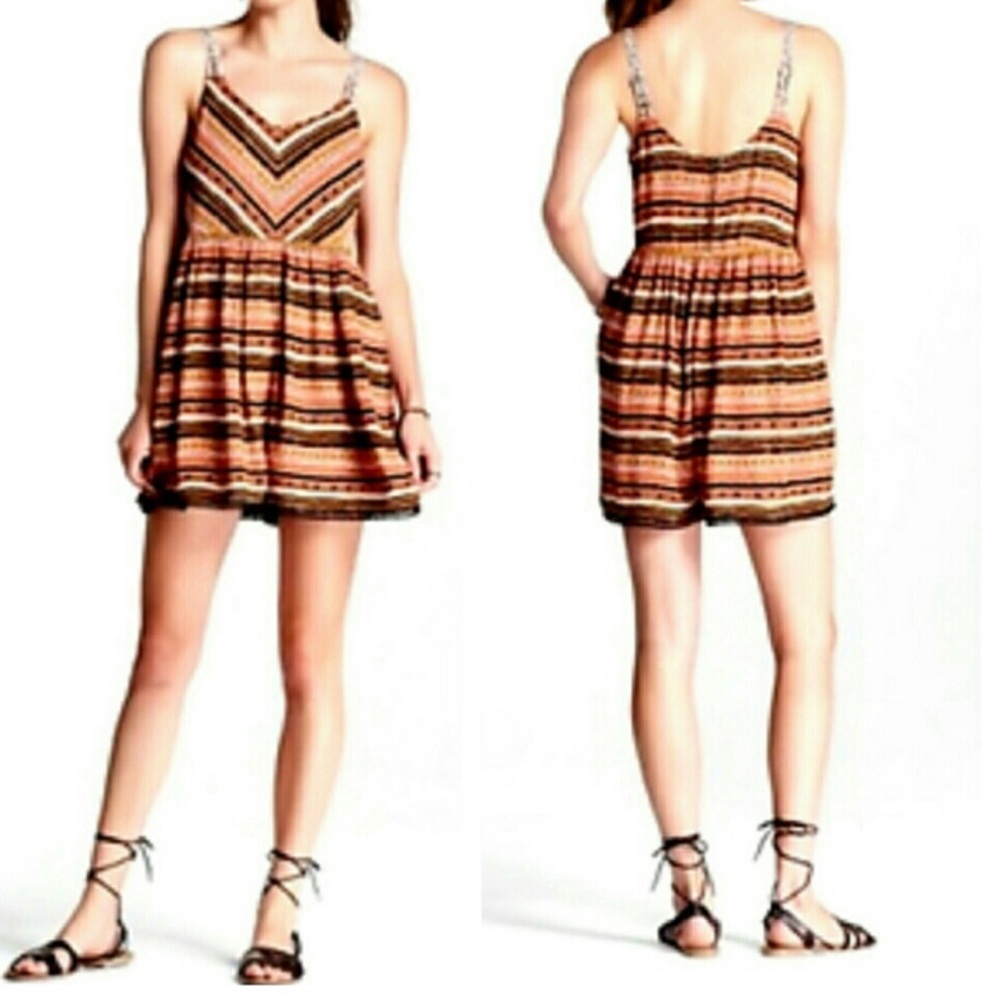 NWT Xhilaration Boho No Waist Romper Sz S